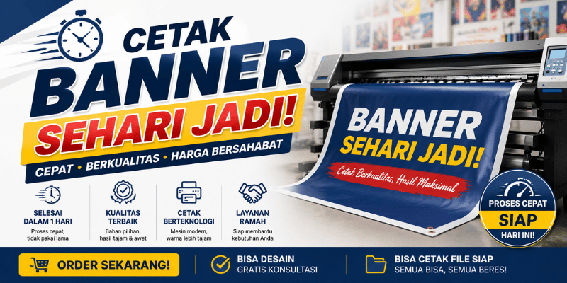 Cetak Banner Sehari Jadi