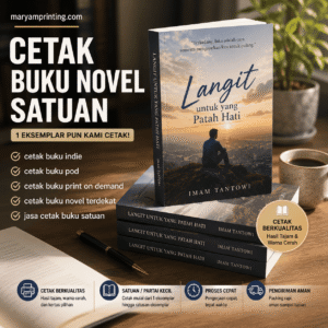 cetak buku novel satuan